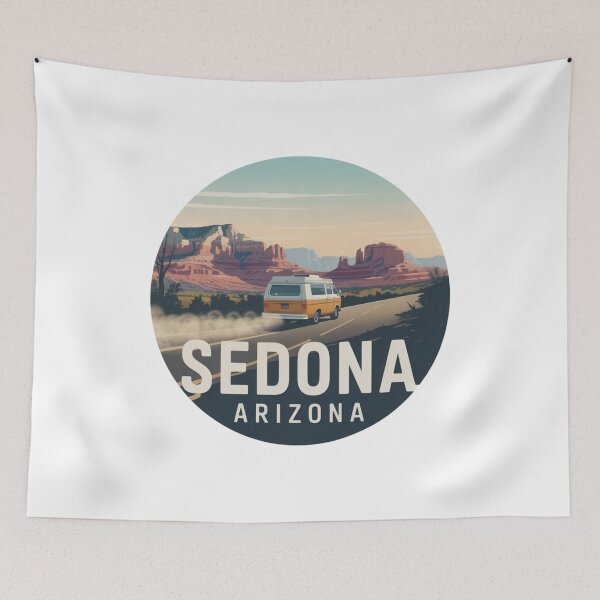 Item preview, Sedona Arizona: Desert Road Trip Illustration designed and sold by CircinusStore.