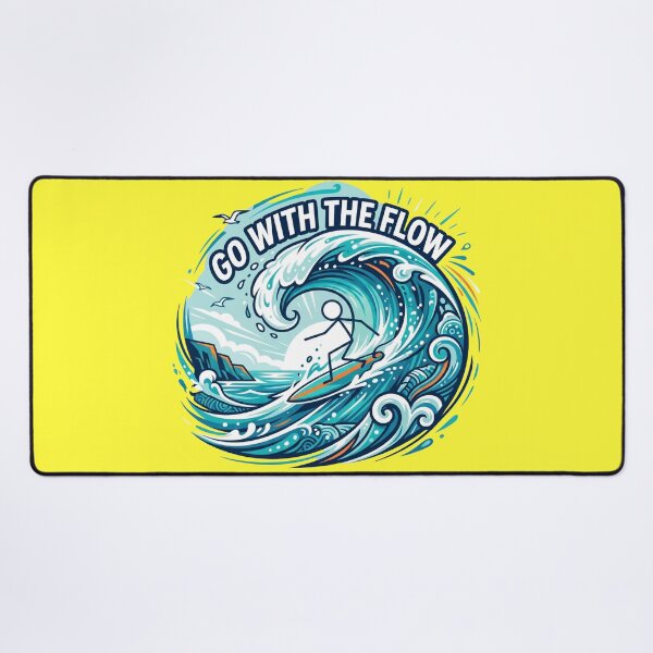 Item preview, Go With the Flow Surf Adventure Stickman designed and sold by Chroma Dreams .