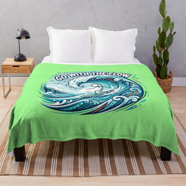 Item preview, Go With the Flow Surf Adventure Stickman designed and sold by Chroma Dreams .