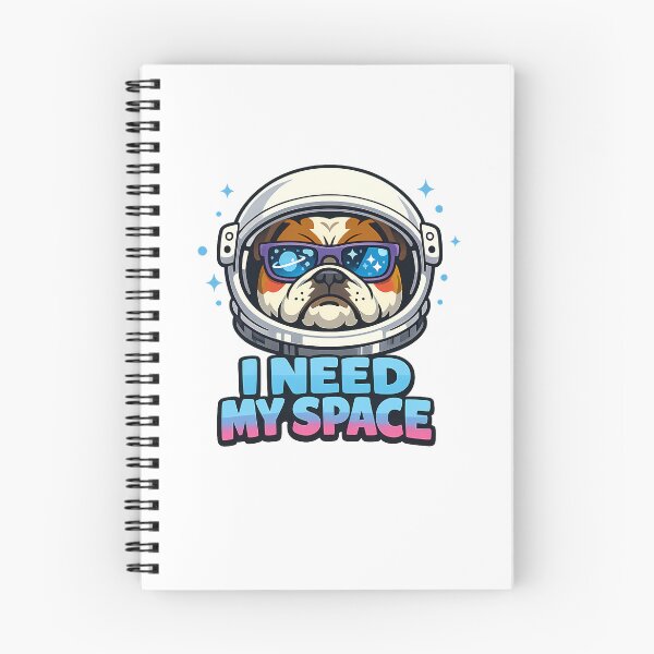 Item preview, Funny Bulldog Astronaut I Need My Space Meme Design designed and sold by MIROUZ2000.