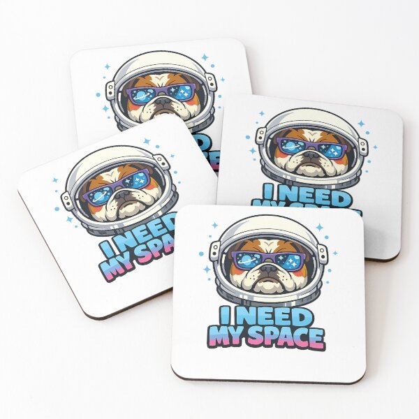 Item preview, Funny Bulldog Astronaut I Need My Space Meme Design designed and sold by MIROUZ2000.