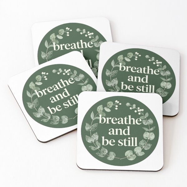 Item preview, Breathe and Be Still – Minimalist Nature Affirmation Design designed and sold by CosmicQuietStudio.