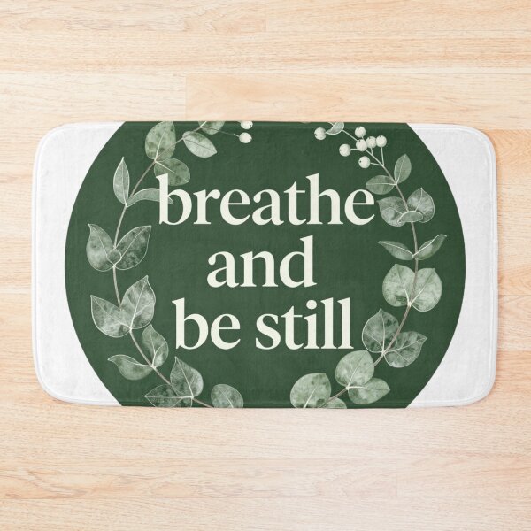 Item preview, Breathe and Be Still – Minimalist Nature Affirmation Design designed and sold by CosmicQuietLab.