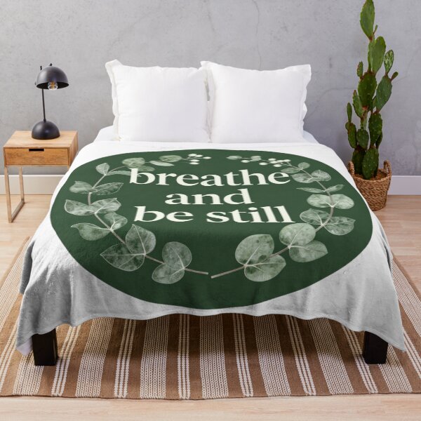 Item preview, Breathe and Be Still – Minimalist Nature Affirmation Design designed and sold by CosmicQuietLab.