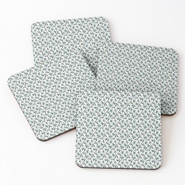Item preview, Moody Dark Green Ditsy Floral Seamless Pattern designed and sold by Proportional19.