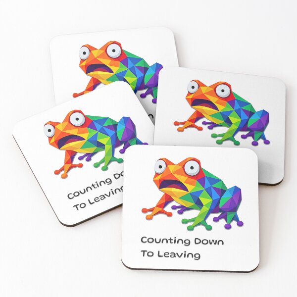 Item preview, Counting Down To Leaving Funny Frog T-Shirt designed and sold by lenalenspod.