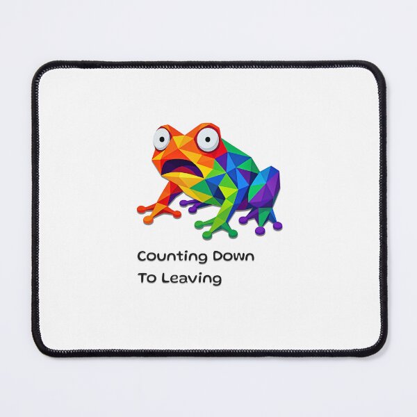 Item preview, Counting Down To Leaving Funny Frog T-Shirt designed and sold by lenalenspod.