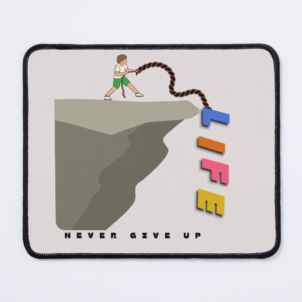 Item preview, Never Give Up On Life Motivational Silhouette T-Shirt Design designed and sold by Brothers love.
