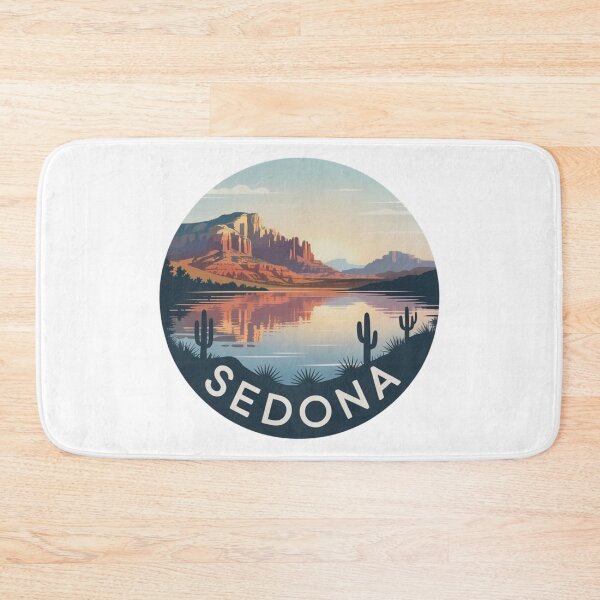Item preview, Sedona Arizona: Retro Red Rock Landscape designed and sold by CircinusStore.