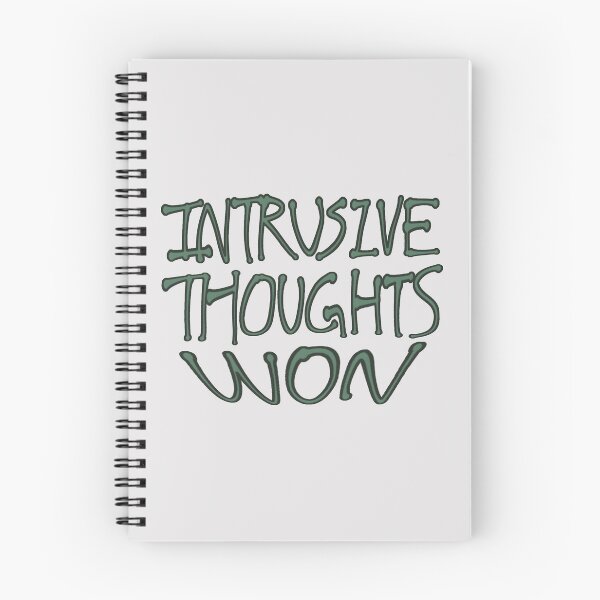 Item preview, Intrusive Thoughts Won Minimalist Quote Text designed and sold by Deep Descent.