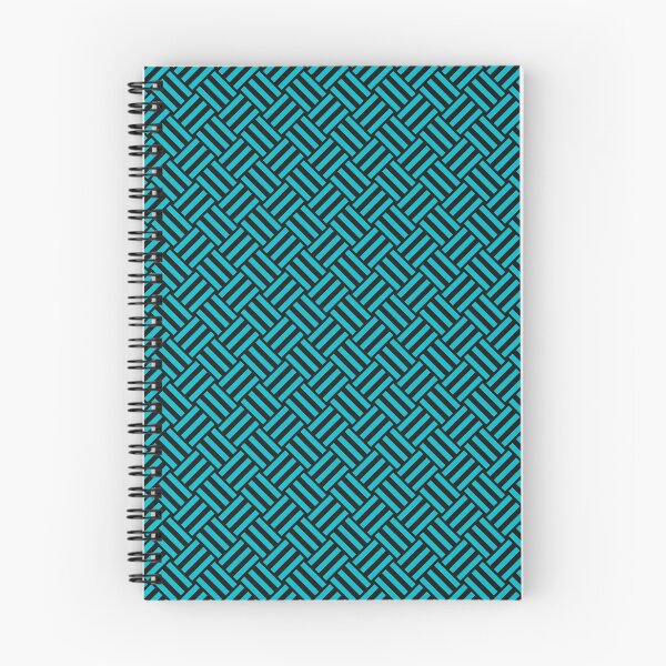 Item preview, Black and Cyan basket weave designed and sold by pattern-archive.