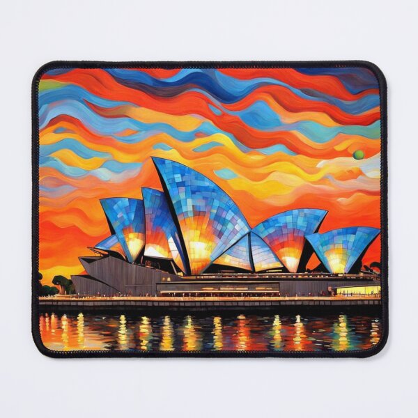 Item preview, Sydney Opera House at sunset designed and sold by George Hutton Hunter.