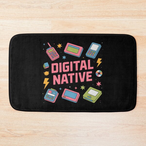 Item preview, Retro 90s Digital Native Tech Gadget Doodle Design designed and sold by Enea Kelo.
