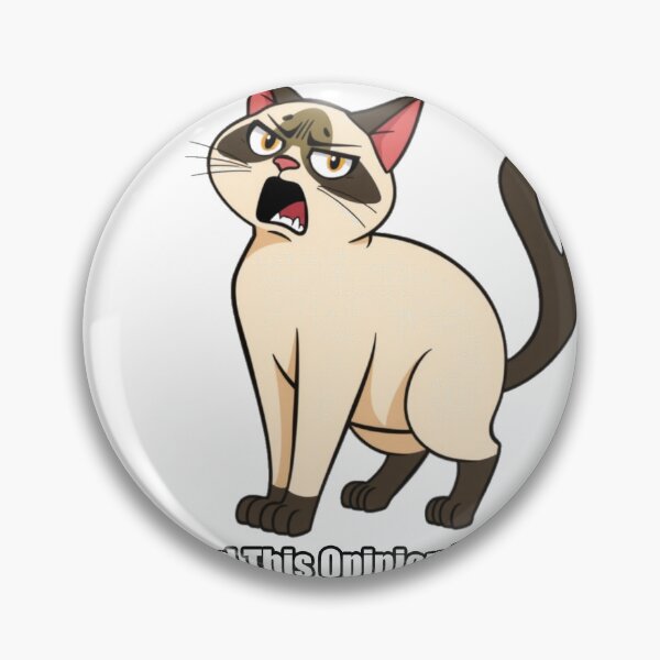 Item preview, Siamese Cat Sticker - Rehearsed This Opinion For Hours - Funny Siamese designed and sold by pawdrops.