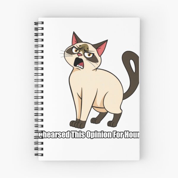 Item preview, Siamese Cat Sticker - Rehearsed This Opinion For Hours - Funny Siamese designed and sold by pawdrops.
