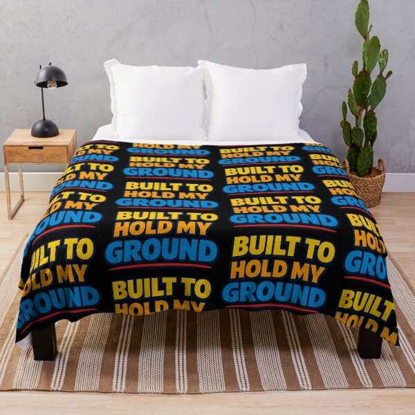 Item preview, Built To Hold My Ground Motivational Typography Design designed and sold by TeeTimeTreasure.