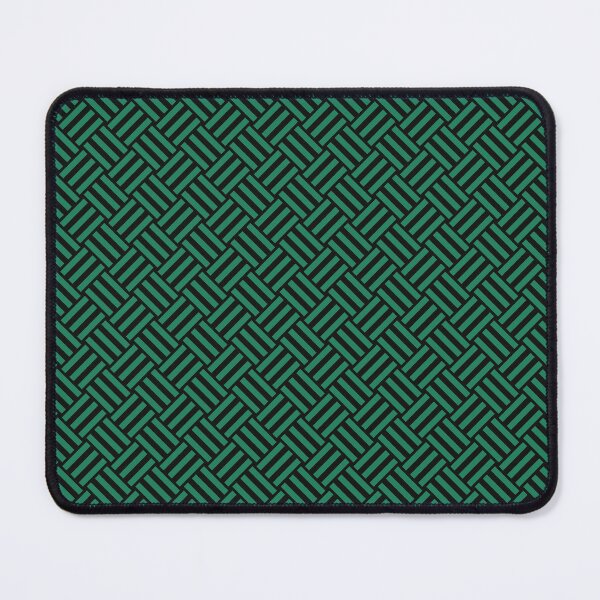 Item preview, Black and Green basket weave designed and sold by pattern-archive.