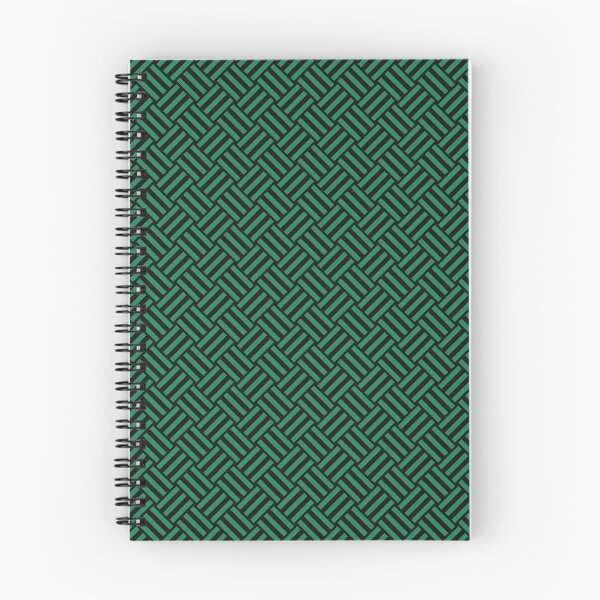 Item preview, Black and Green basket weave designed and sold by pattern-archive.