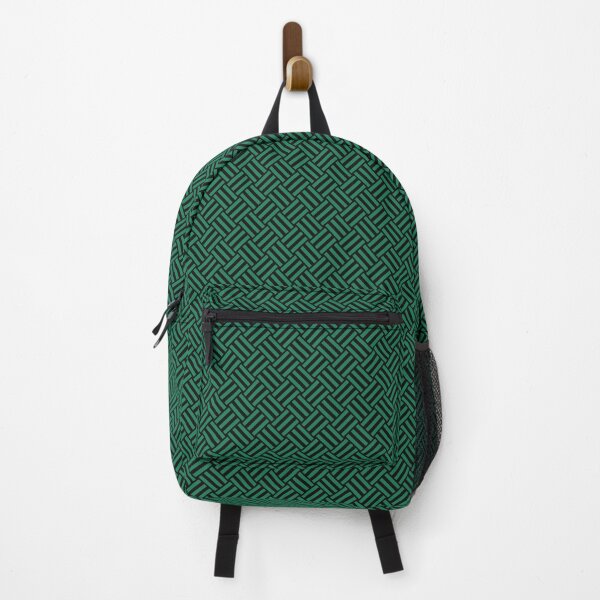 Item preview, Black and Green basket weave designed and sold by pattern-archive.