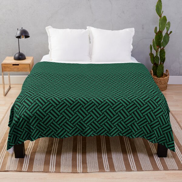 Item preview, Black and Green basket weave designed and sold by pattern-archive.