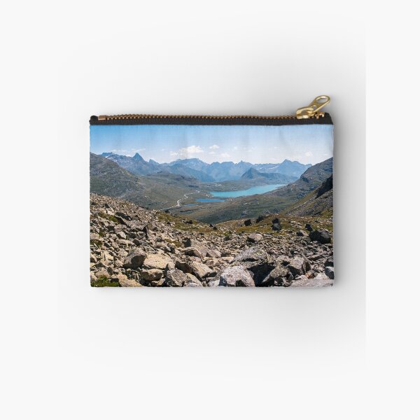 Item preview, Scenic alpine valley view of Lago Bianco from Diavolezza trail Engadin designed and sold by svanaerschot.