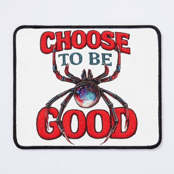 Item preview, Choose To Be Good Spider Design, Gothic Black Widow Art, Dark Halloween Aesthetic Graphic Tee designed and sold by Bigohobi.