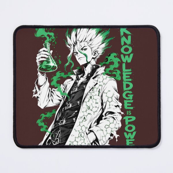Item preview, Anime Scientist with Green Potion Knowledge is Power Sketch designed and sold by RoyalEarthstore.