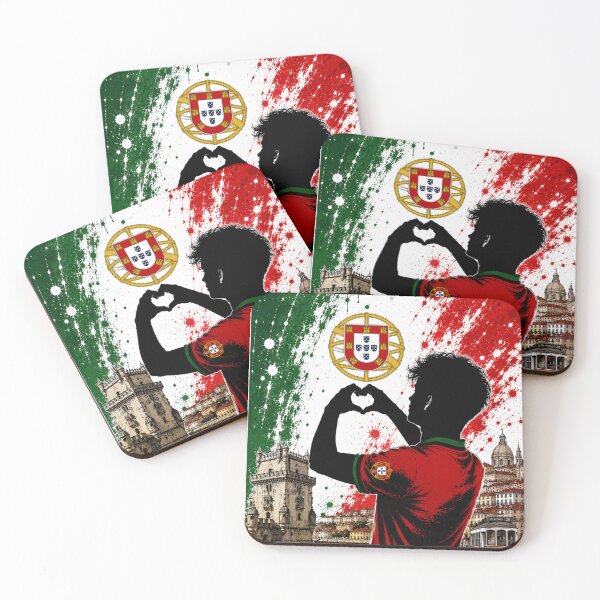 Item preview, Portugal Pride Heart Hands Art designed and sold by BagFactoryUK.