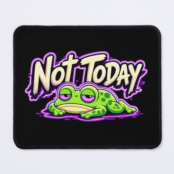 Item preview, Not Today Frog Meme – Funny Lazy Mood Cartoon Sticker Aesthetic Design designed and sold by MartBook.