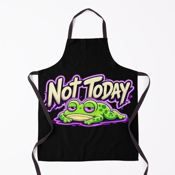 Item preview, Not Today Frog Meme – Funny Lazy Mood Cartoon Sticker Aesthetic Design designed and sold by MartBook.
