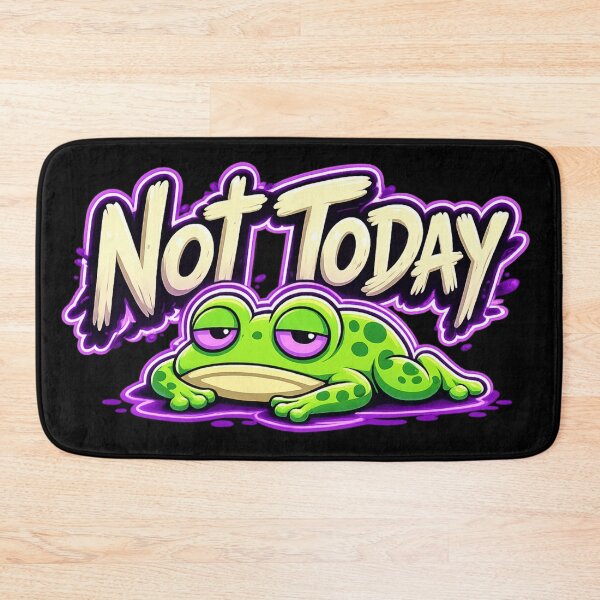 Item preview, Not Today Frog Meme – Funny Lazy Mood Cartoon Sticker Aesthetic Design designed and sold by MartBook.