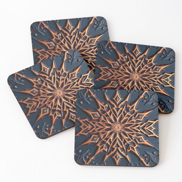 Item preview, Radiant Orange Starburst Mandala Art Print designed and sold by IntelliMindDesigns.