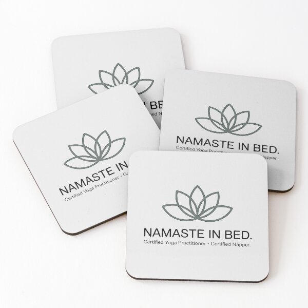 Item preview, Funny Namaste In Bed Yoga Lotus Flower Napper Quote designed and sold by Enea Kelo.