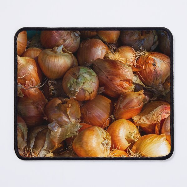 Item preview, Pile Of Yellow Onions Close-Up With Papery Skins And Warm Light Over Produce designed and sold by Nmallia.