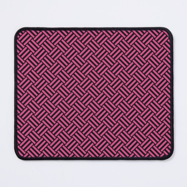 Item preview, Black and Hot Pink basket weave designed and sold by pattern-archive.