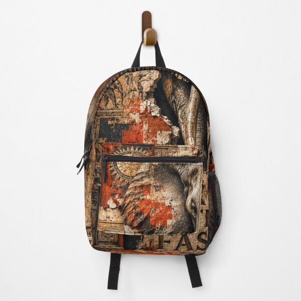 Item preview, Craftsman Craft Outlasts Fashion Elephant Slate Canvas Print designed and sold by SavannaStrikes.