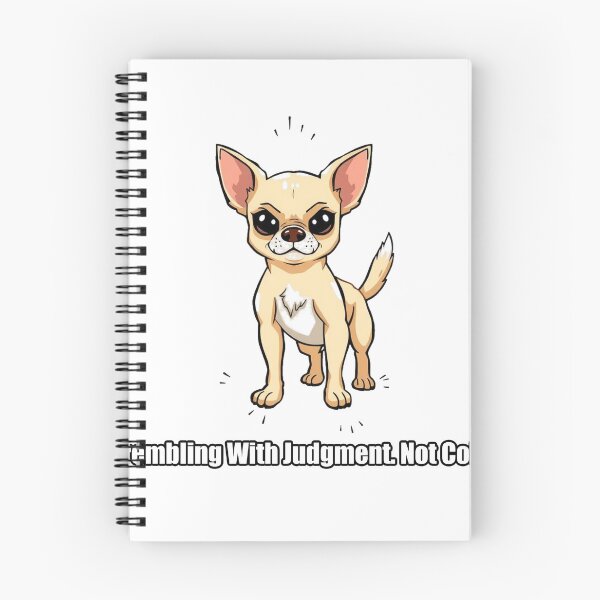 Item preview, Chihuahua Sticker - Trembling With Judgment Not Cold - Funny Chihuahua designed and sold by pawdrops.