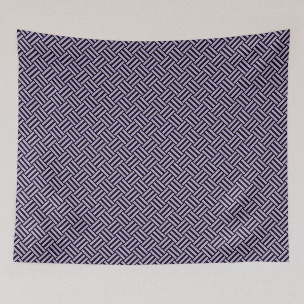 Item preview, Black and Lilac basket weave designed and sold by pattern-archive.