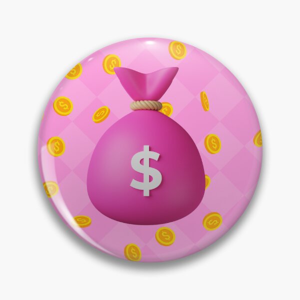 Item preview, Lecatso pink money bag designed and sold by LeCattArtist.