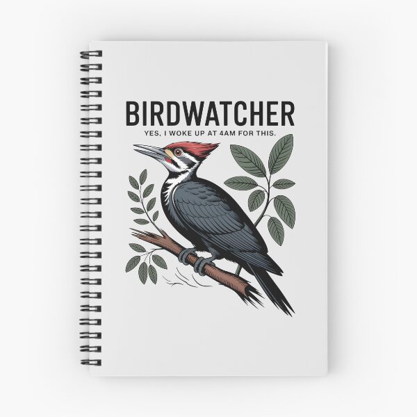 Item preview, Funny Birdwatcher Woodpecker Early Morning Birding Quote designed and sold by Enea Kelo.