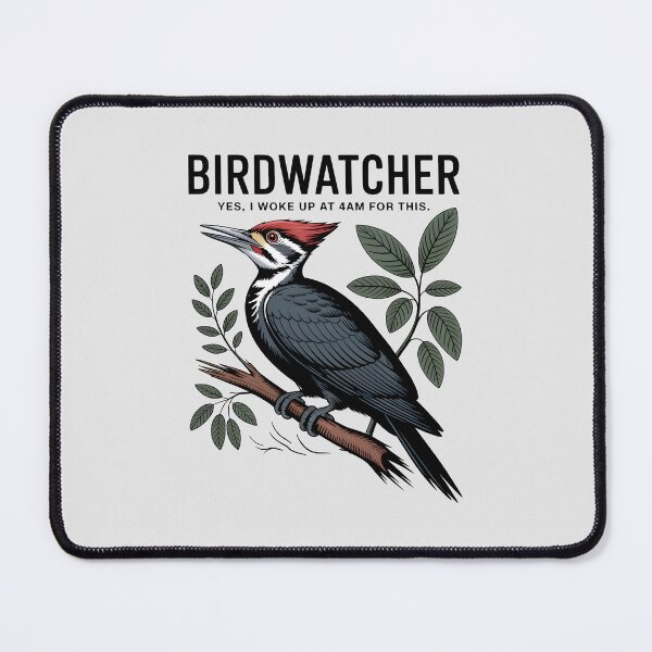 Item preview, Funny Birdwatcher Woodpecker Early Morning Birding Quote designed and sold by Enea Kelo.