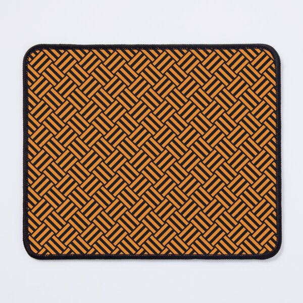 Item preview, Black and Orange basket weave designed and sold by pattern-archive.
