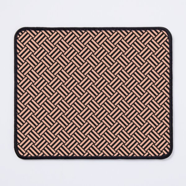 Item preview, Black and Peach basket weave designed and sold by pattern-archive.
