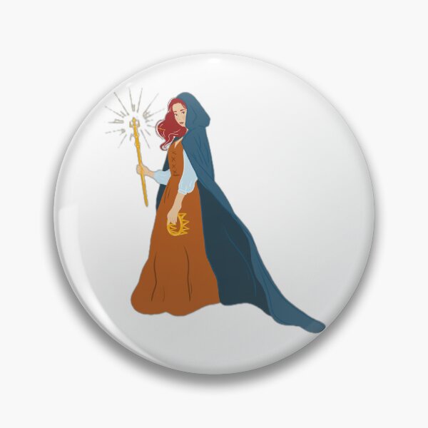 Item preview, Fantasy Sorceress with Magic Staff designed and sold by DailyDoodlesBySumbul.