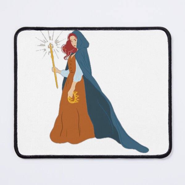Item preview, Fantasy Sorceress with Magic Staff designed and sold by DailyDoodlesBySumbul.
