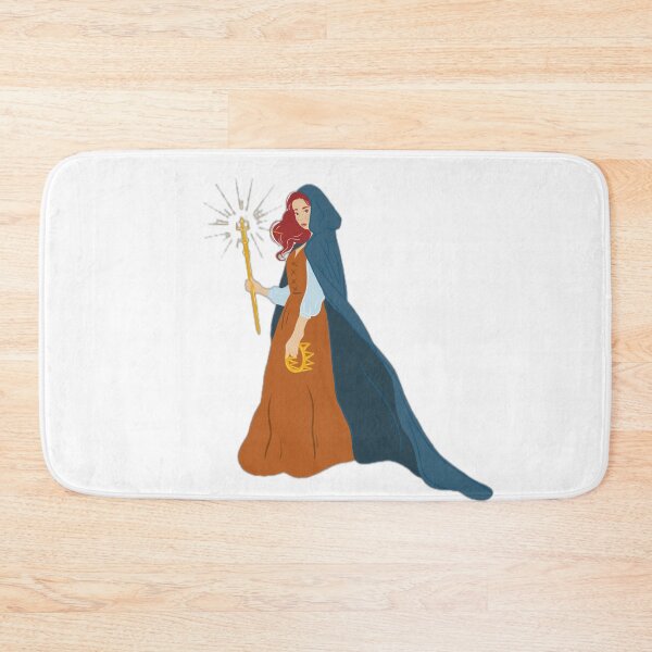 Item preview, Fantasy Sorceress with Magic Staff designed and sold by DailyDoodlesBySumbul.