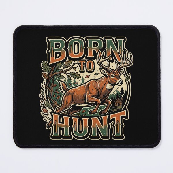 Item preview, Born To Hunt Vintage Whitetail Deer Cabin Badge designed and sold by PACS0011.