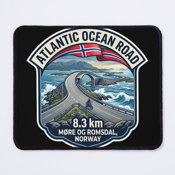 Item preview, Atlantic Ocean Road Bucket List Journey Through Norway designed and sold by enzoade.