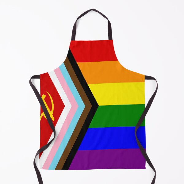 Item preview, Communist Pride Progress Flag Art Print | LGBTQ Hammer & Sickle Poster - Queer Socialism, LGBT Political Art, Progress Pride Decor & Activist Stickers designed and sold by RevolutionToday.