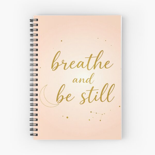 Item preview, Breathe and Be Still – Spiritual Mindfulness Quote Artwork designed and sold by CosmicQuietLab.